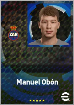 Manuel Obón eFootball 2026 player card, 62 OVR GK