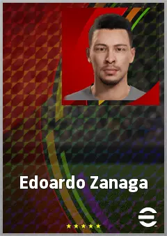 Edoardo Zanaga eFootball 2026 player card, 63 OVR CF