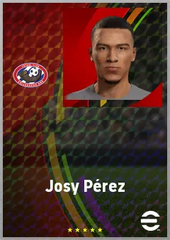 Josy Pérez eFootball 2026 player card, 66 OVR AMF