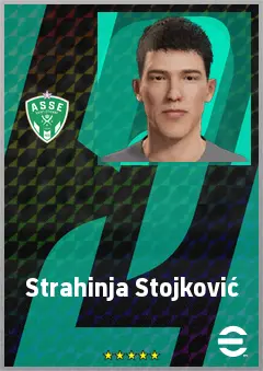 Strahinja Stojković eFootball 2026 player card, 65 OVR RB