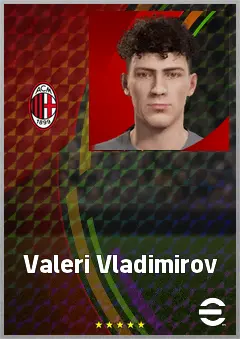 Valeri Vladimirov eFootball 2026 player card, 65 OVR CB