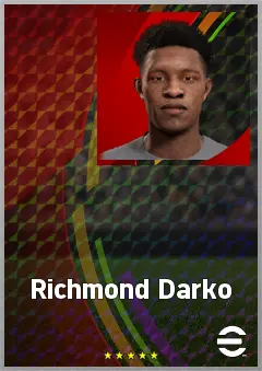 Richmond Darko eFootball 2026 player card, 63 OVR CMF