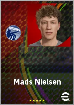 Mads Nielsen eFootball 2026 player card, 61 OVR DMF