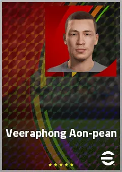 Veeraphong Aon-pean eFootball 2026 player card, 61 OVR CF