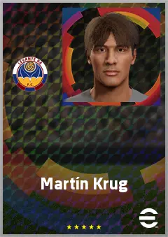 Martín Krug eFootball 2026 player card, 64 OVR CB