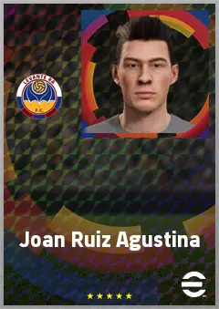 Joan Ruiz Agustina eFootball 2026 player card, 61 OVR CMF
