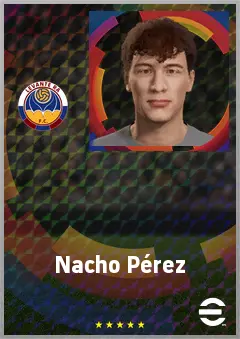 Nacho Pérez eFootball 2026 player card, 62 OVR RB