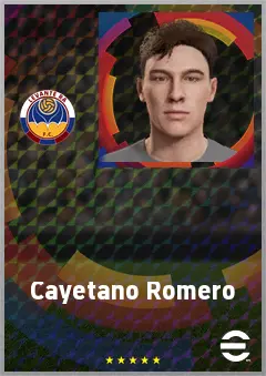 Cayetano Romero eFootball 2026 player card, 61 OVR GK