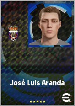 José Luis Aranda eFootball 2026 player card, 62 OVR CB