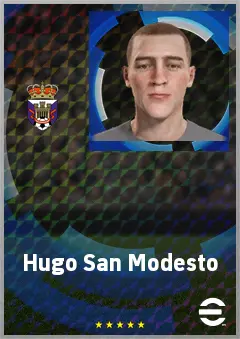 Hugo San Modesto eFootball 2026 player card, 65 OVR LB