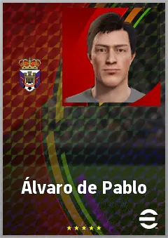 Álvaro de Pablo eFootball 2026 player card, 63 OVR GK
