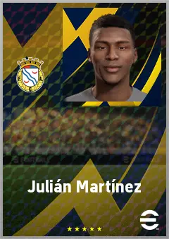 Julián Martínez eFootball 2026 player card, 67 OVR CB
