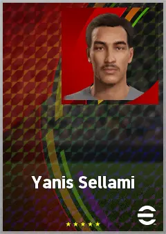 Yanis Sellami eFootball 2026 player card, 64 OVR DMF
