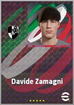 Davide Zamagni eFootball 2026 player card, 64 OVR CMF