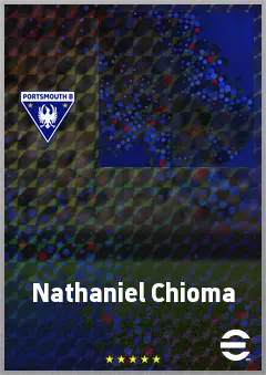Nathaniel Chioma eFootball 2026 player card, 61 OVR CF