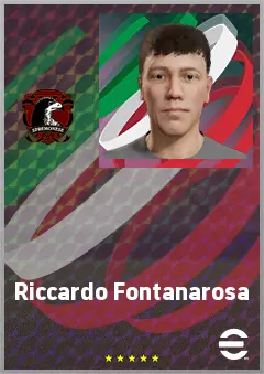 Riccardo Fontanarosa eFootball 2026 player card, 64 OVR CF
