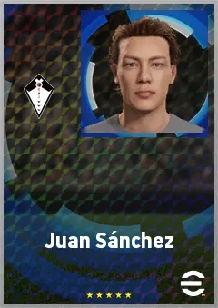 Juan Sánchez eFootball 2026 player card, 60 OVR CMF