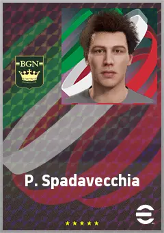 P. Spadavecchia eFootball 2026 player card, 62 OVR RB
