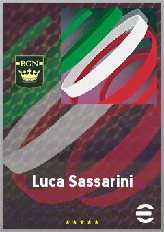 Luca Sassarini eFootball 2026 player card, 63 OVR CB