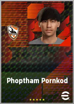 Phoptham Pornkod eFootball 2026 player card, 61 OVR CMF