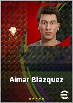 Aimar Blázquez eFootball 2026 player card, 64 OVR CF