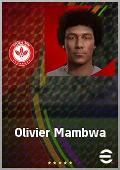 Olivier Mambwa eFootball 2026 player card, 63 OVR LB