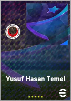 Yusuf Hasan Temel eFootball 2026 player card, 60 OVR CF