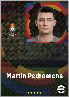 Martín Pedroarena eFootball 2026 player card, 66 OVR CF