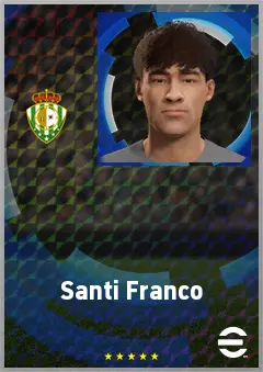 Santi Franco eFootball 2026 player card, 61 OVR CMF