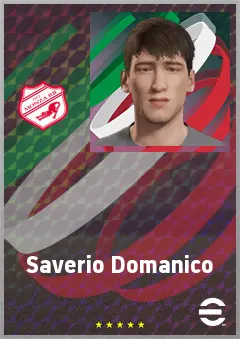 Saverio Domanico eFootball 2026 player card, 68 OVR CB