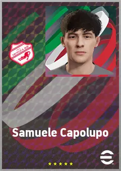 Samuele Capolupo eFootball 2026 player card, 66 OVR LB