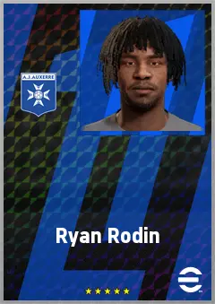 Ryan Rodin eFootball 2026 player card, 62 OVR CF