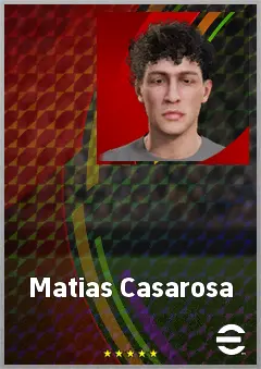 Matias Casarosa eFootball 2026 player card, 61 OVR CB