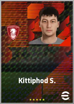 Kittiphod S. eFootball 2026 player card, 60 OVR CMF