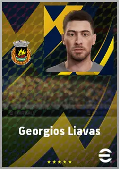 Georgios Liavas eFootball 2026 player card, 66 OVR DMF