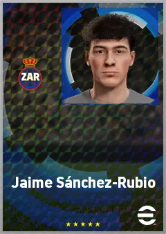 Jaime Sánchez-Rubio eFootball 2026 player card, 61 OVR RB