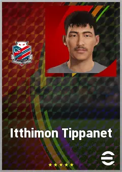 Itthimon Tippanet eFootball 2026 player card, 61 OVR CMF