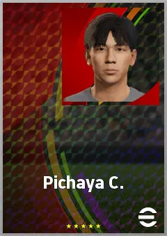 Pichaya C. eFootball 2026 player card, 61 OVR CF