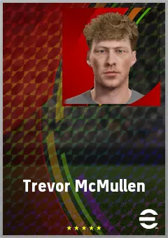 Trevor McMullen eFootball 2026 player card, 64 OVR GK