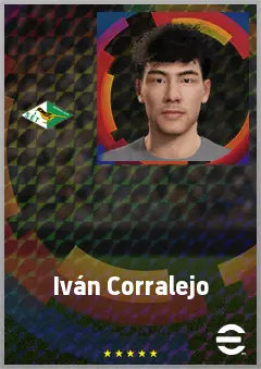 Iván Corralejo eFootball 2026 player card, 63 OVR CMF
