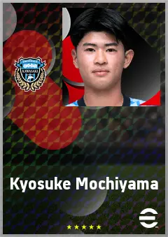 Mochiyama Kyosuke eFootball 2026 player card, 62 OVR CF