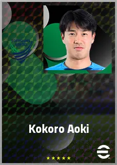 Aoki Kokoro eFootball 2026 player card, 62 OVR GK