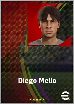 Diego Mello eFootball 2026 player card, 60 OVR CF