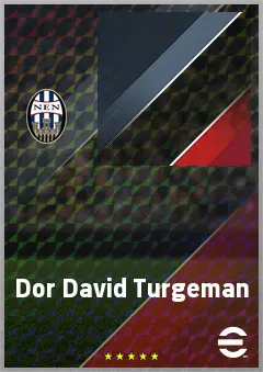 Dor David Turgeman eFootball 2026 player card, 74 OVR CF