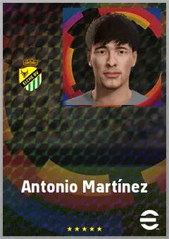 Antonio Martínez eFootball 2026 player card, 61 OVR CMF