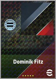 Dominik Fitz eFootball 2026 player card, 71 OVR AMF
