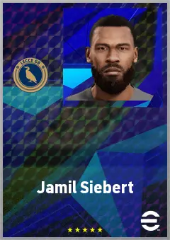 Jamil Siebert eFootball 2026 player card, 69 OVR CB