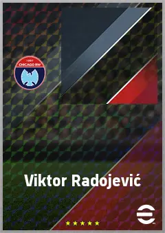 Viktor Radojević eFootball 2026 player card, 69 OVR LB