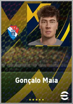 Gonçalo Maia eFootball 2026 player card, 63 OVR AMF