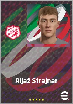 Aljaž Strajnar eFootball 2026 player card, 65 OVR GK